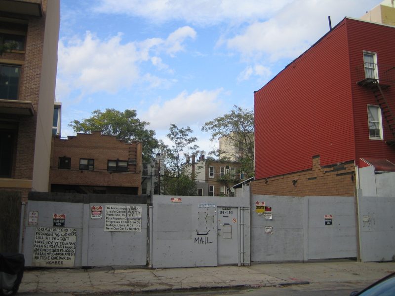 Development Site with Approved Plans